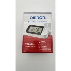 Omron 7 Series Upper Arm Blood Pressure Monitor Tested Works VG Condition